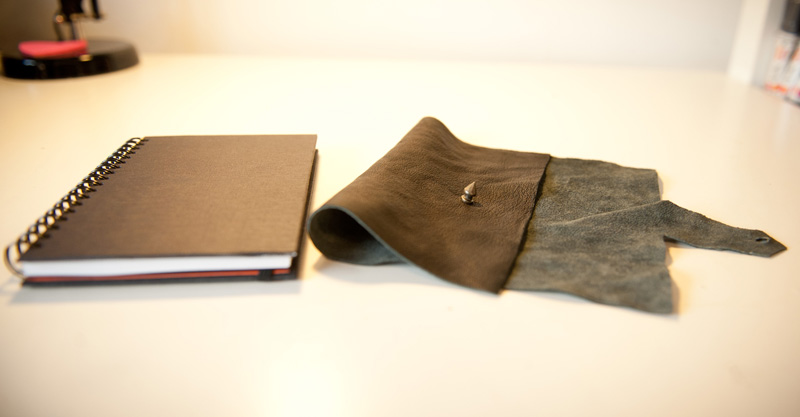 Leather Notebook Cover DIY Leather, Notebook, Cover, Book, DIY, No Sew, Hermes, Ulysse