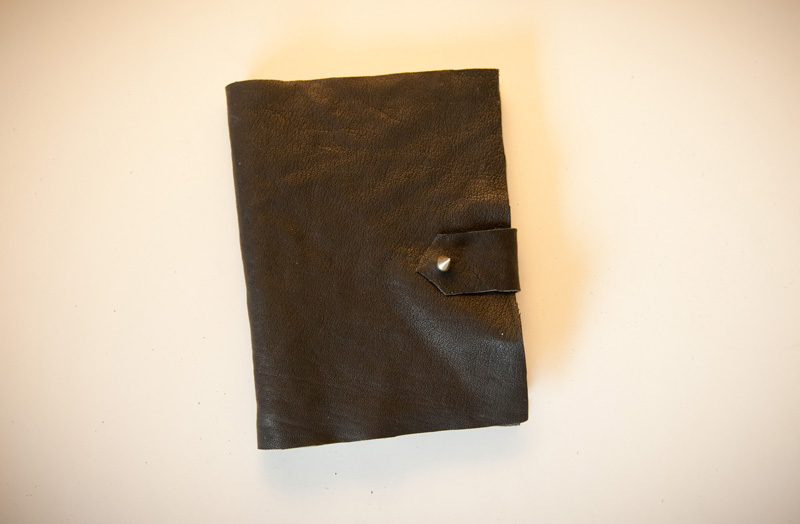 Leather Notebook Cover DIY Leather, Notebook, Cover, Book, DIY, No Sew, Hermes, Ulysse