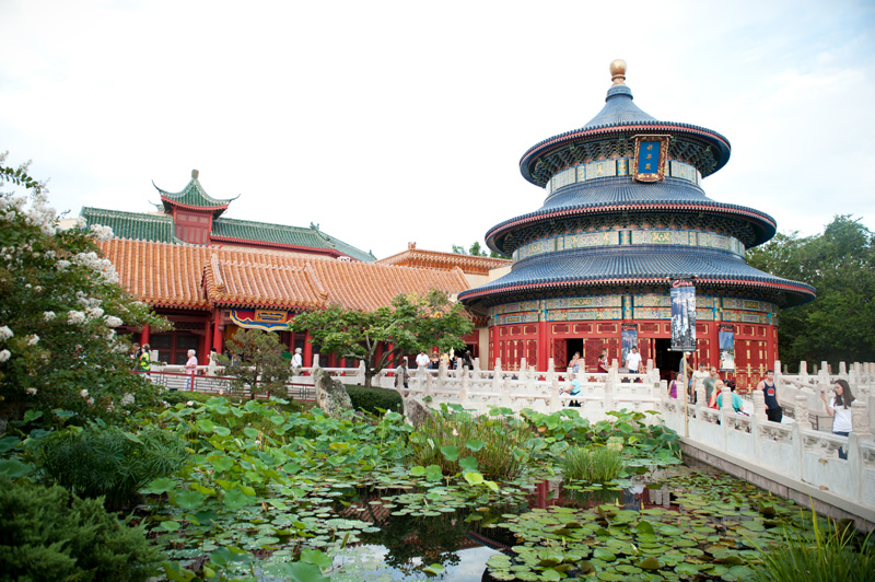 Epcot Epcot, Disneyland, Disney, Walt Disney, Florida, Disney World, World Showcase, China, Chinese, Architecture, Garden, Lily Pads