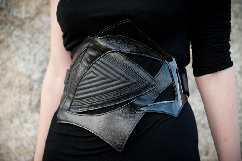 FAIIINT Super Outfit FAIIINT, Outfit, Bracher Emden, Belt, Jean Pierre Braganza, ASOS, Spike, Choker, Gold, Costume Dept., Dress, Asymmetric, One Shoulder, Body Con, Gathered, Rouched, Draped, Topshop, Boots, Lace Up, Black, Gold, Super Hero, Desert, Gothic, Sci Fi