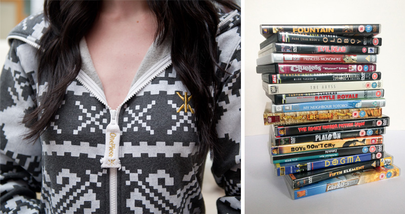 FAIIINT lazy outfit OnePiece onesie, favourite movies