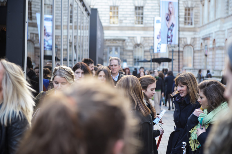 London fashion weekend designer shopping, Somerset House.