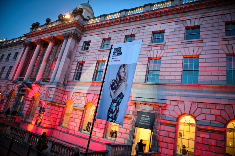 London fashion weekend designer shopping, Somerset House.