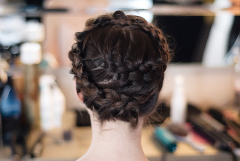 Next New In ss14 fashion blogger party press day party event. Tara of The Style Rawr halo braid hairstyling by Blow Ltd London