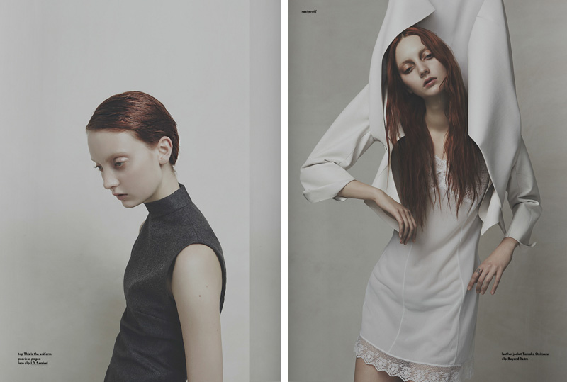 Sleepwalker fashion editorial by Nhu Xuan Hua featuring Codie Young for Nasty Magazine