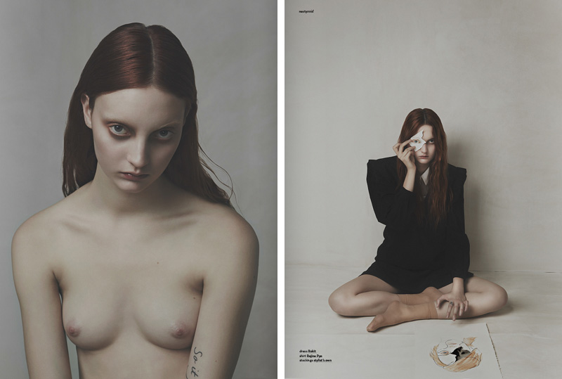Sleepwalker fashion editorial by Nhu Xuan Hua featuring Codie Young for Nasty Magazine