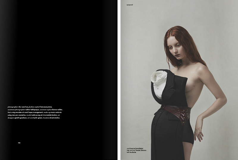 Sleepwalker fashion editorial by Nhu Xuan Hua featuring Codie Young for Nasty Magazine