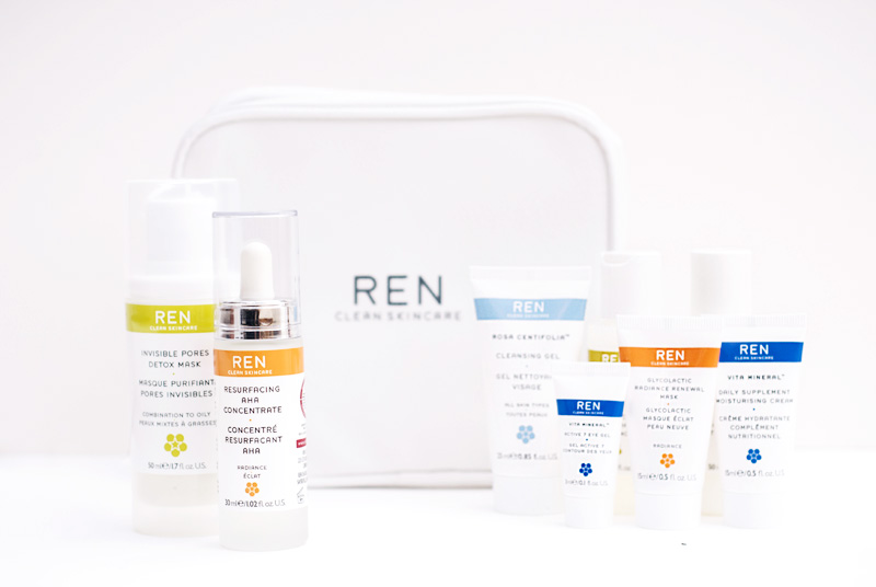 REN Skincare Marks and Spencer Beauty Discovery Event. Resurfacing AHA Concentrate, Invisible Pores Detox Mask & Discovery Kit.