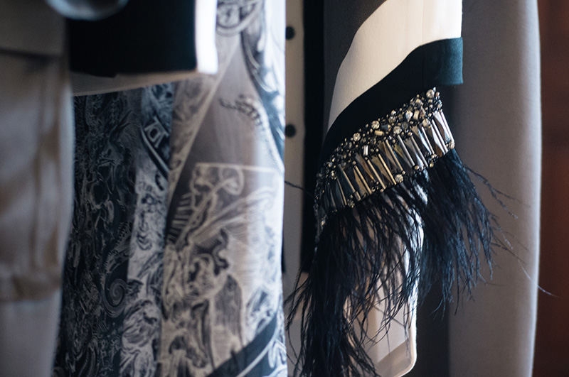 London Fashion Week Spring Summer 2015 Designer Showrooms Somerset House Jean-Pierre Braganza details close up
