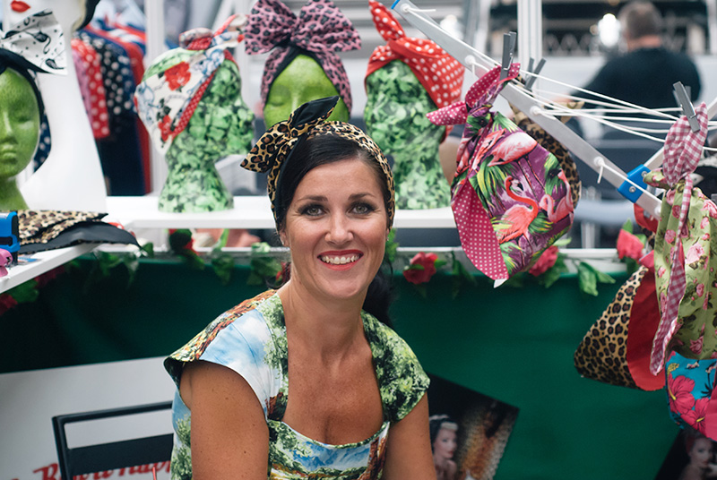 FAIIINT London Edge 2014 the new alternative fashion trade show Be Bop A Hairbands retro 50's bandana headscarf