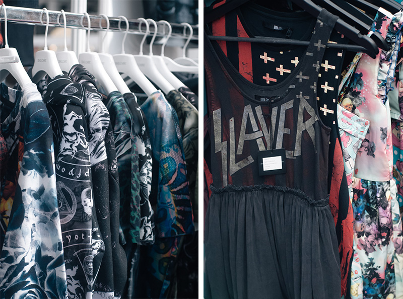 FAIIINT London Edge 2014 the new alternative fashion trade show Dead Lovers graphic print streetwear & Iron Fist clothing slayer dress