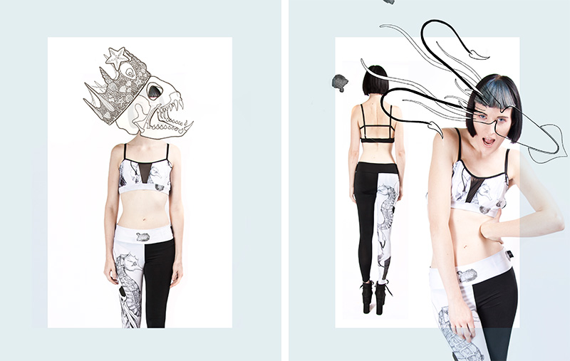 Sanctus Spring Summer 2015 Water clothing collection lookbook. Underwater prints, fluid draped fabrics.