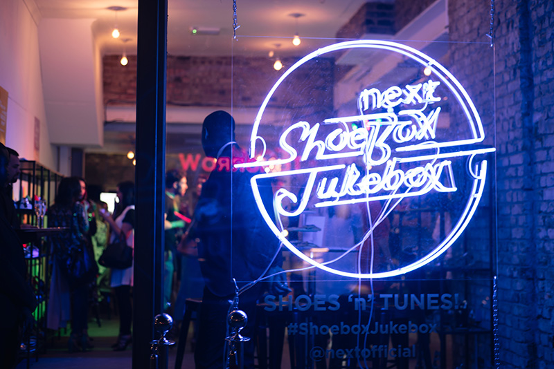 FAIIINT at Next #shoeboxjukebox fashion blogger event shoes party with Company Magazine