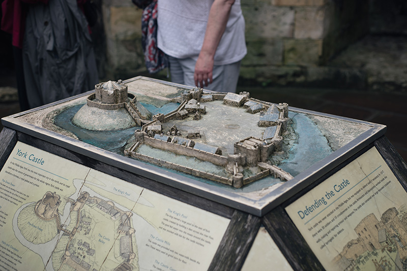 FAIIINT York weekend break. Model of what once was Clifford's Tower & York Castle.