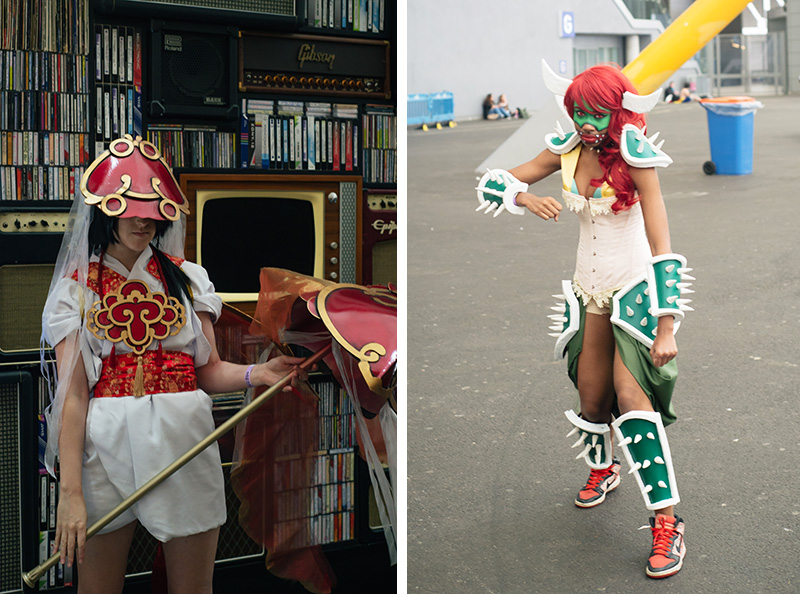 FAIIINT Hyper Japan Festival 2015 at The o2 London. Female girl Bowser cosplay costume.