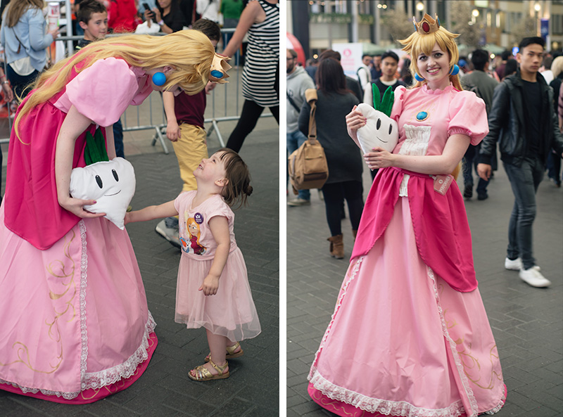 FAIIINT Hyper Japan Festival 2015 at The o2 London. Princess Peach cosplay costume.