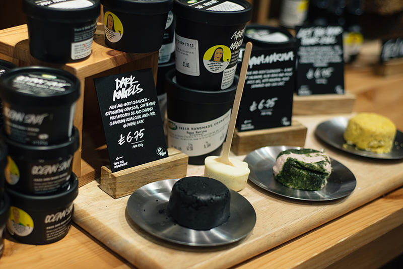 FAIIINT Lush Leicester store Dark Angels cleanser