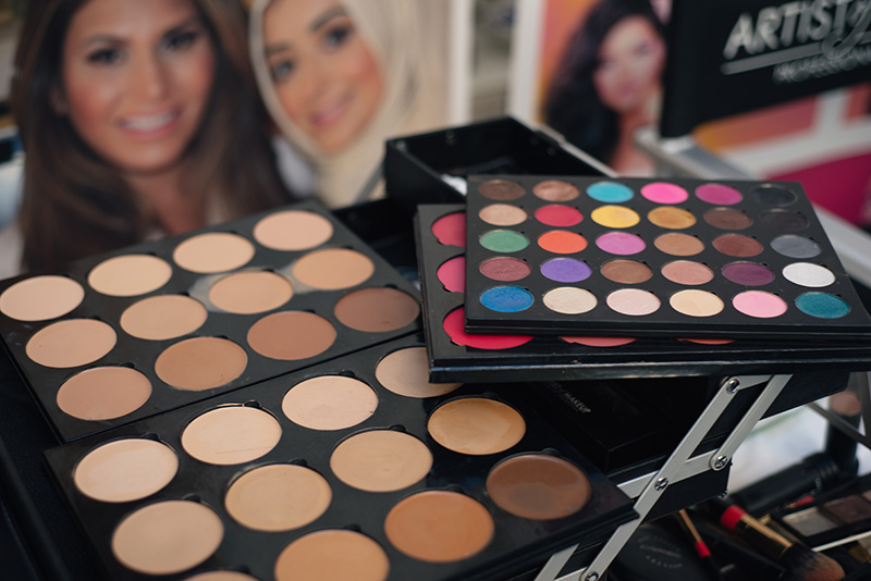 Artist of Makeup by Zukreat at Femi Health & Beauty salon Leicester. Palettes.