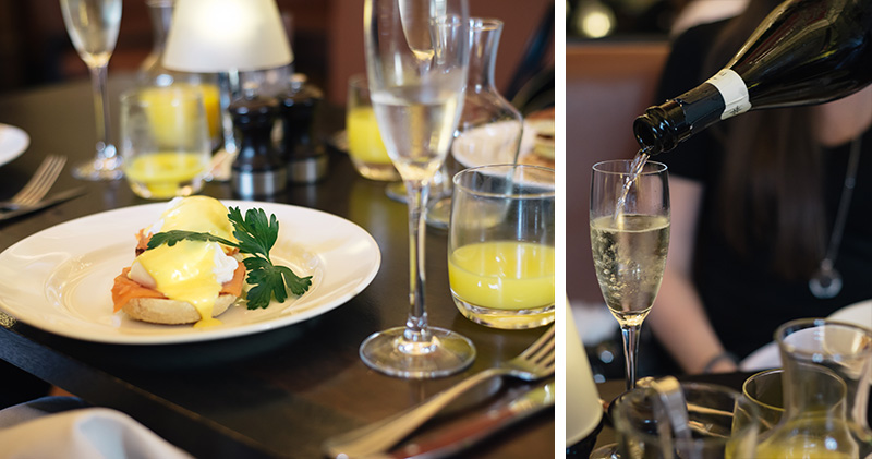 FAIIINT Hutchesons Glasgow Bubble & Brunch. Eggs royal and prosecco.