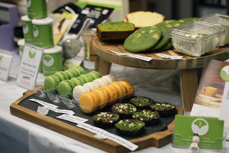 Hyper Japan Christmas Market 2015 at Tobacco Dock London. Ippuku green tea.