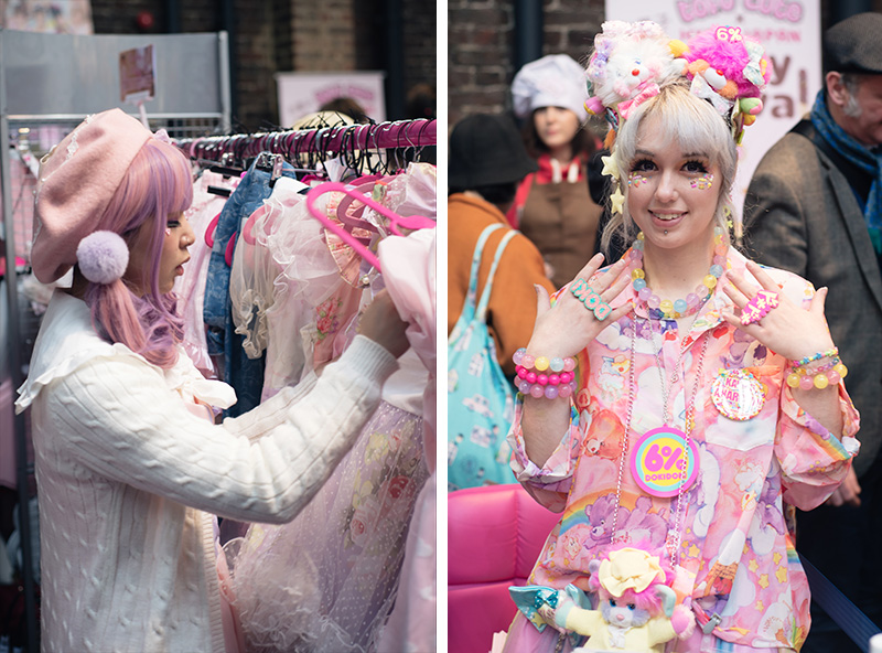Hyper Japan Christmas Market 2015 at Tobacco Dock London. Tofu cute lolita and decora fashion.