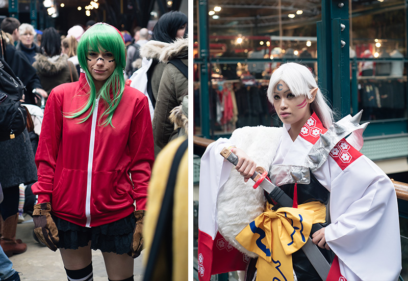 Hyper Japan Christmas Market 2015 at Tobacco Dock London. Cosplay.