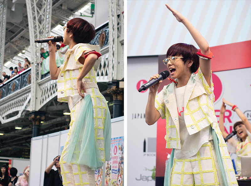 MC Itsuka and DJ Gonchi J-pop rap Charisma.com performing live at Hyper Japan festival 2016 Kensington Olympia.