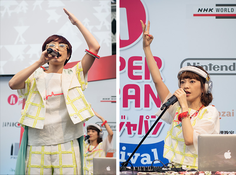 MC Itsuka and DJ Gonchi J-pop rap Charisma.com performing live at Hyper Japan festival 2016 Kensington Olympia.