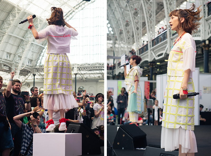MC Itsuka and DJ Gonchi J-pop rap Charisma.com performing live at Hyper Japan festival 2016 Kensington Olympia.