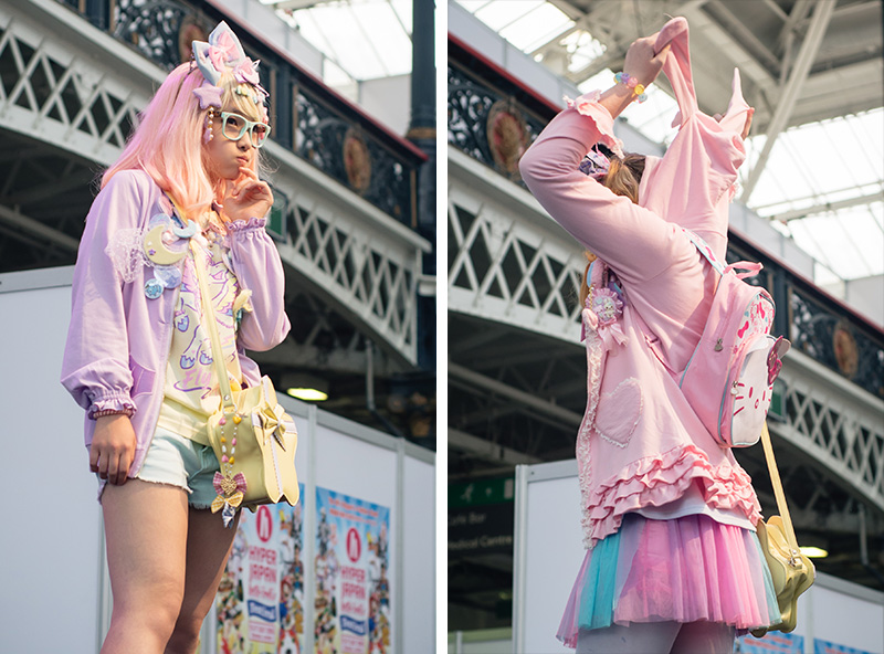 Hyper Japan festival 2016 Kensington Olympia. Kawaii cute pastel decora outfits at the fashion show.