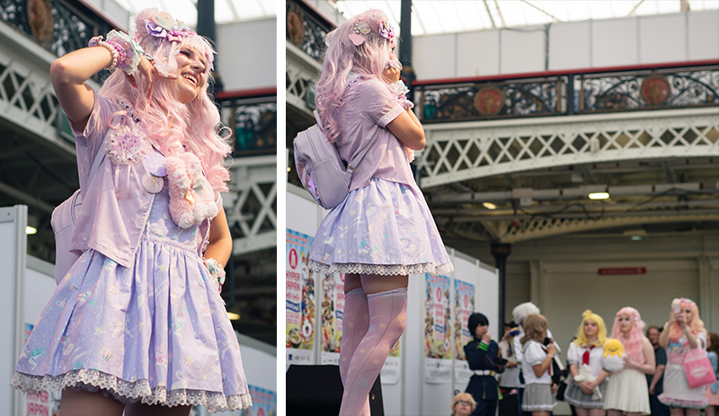 Hyper Japan festival 2016 Kensington Olympia. Kawaii cute decora outfit at the fashion show.