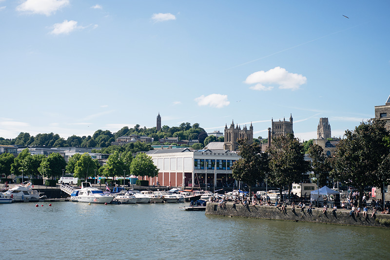 Bristol harbour landscape boats.