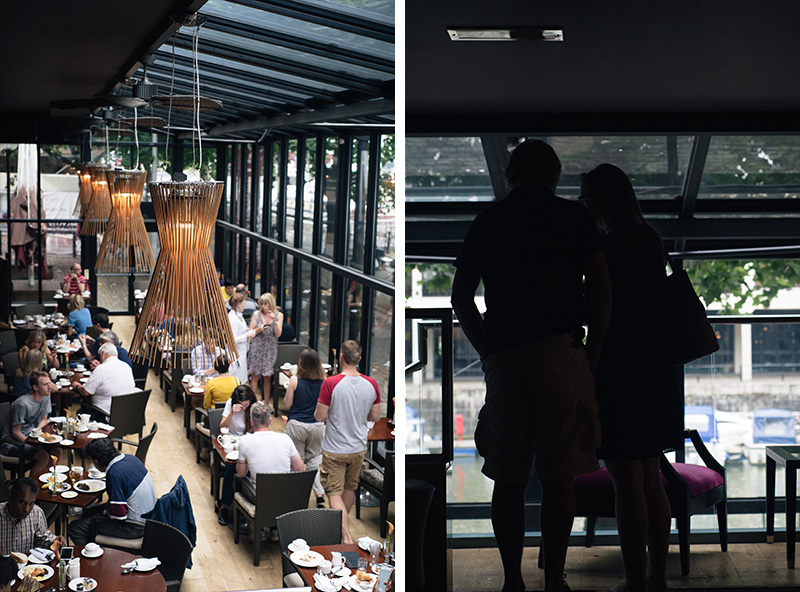 The Doyle Collection The Bristol harbourside hotel. Breakfast, dining and lounge area.