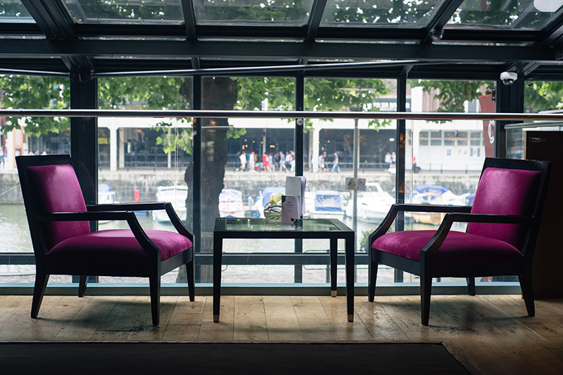 The Doyle Collection The Bristol harbourside hotel. Lounge area.