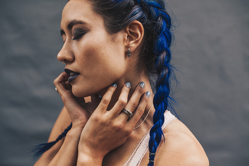 Birds N Bones Jewelry Darkling Beetle mini collection, shot by Aubrey Janelle.