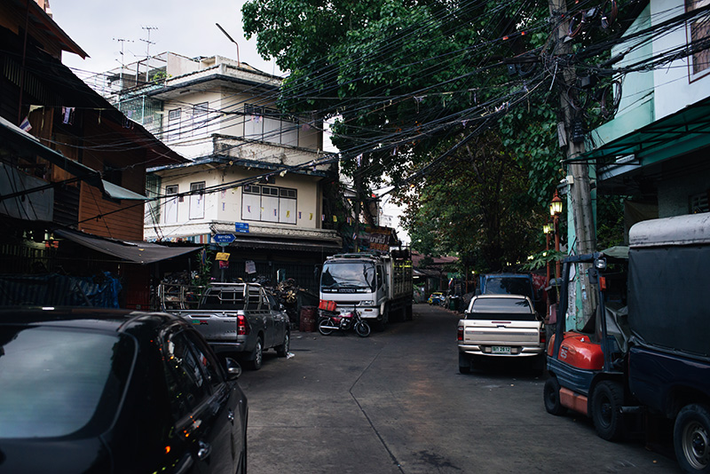 Bangkok Thailand Chinatown city streets.