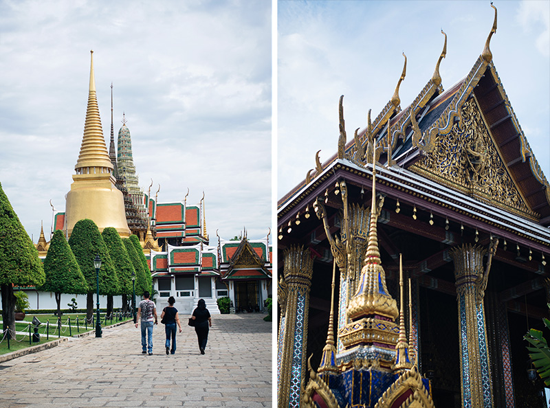 Bangkok Thailand temples, The Grand Palace and Wat Phra Kaew.