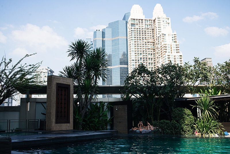 Anantara Sathorn Bangkok hotel Thailand pool area.