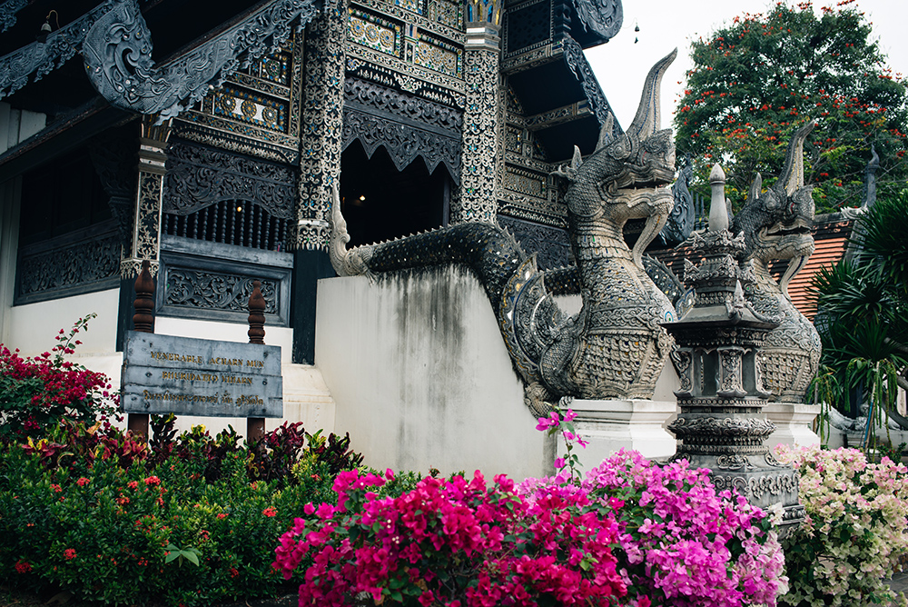 Wat Chedi Luang temple Chiang Mai Thailand.