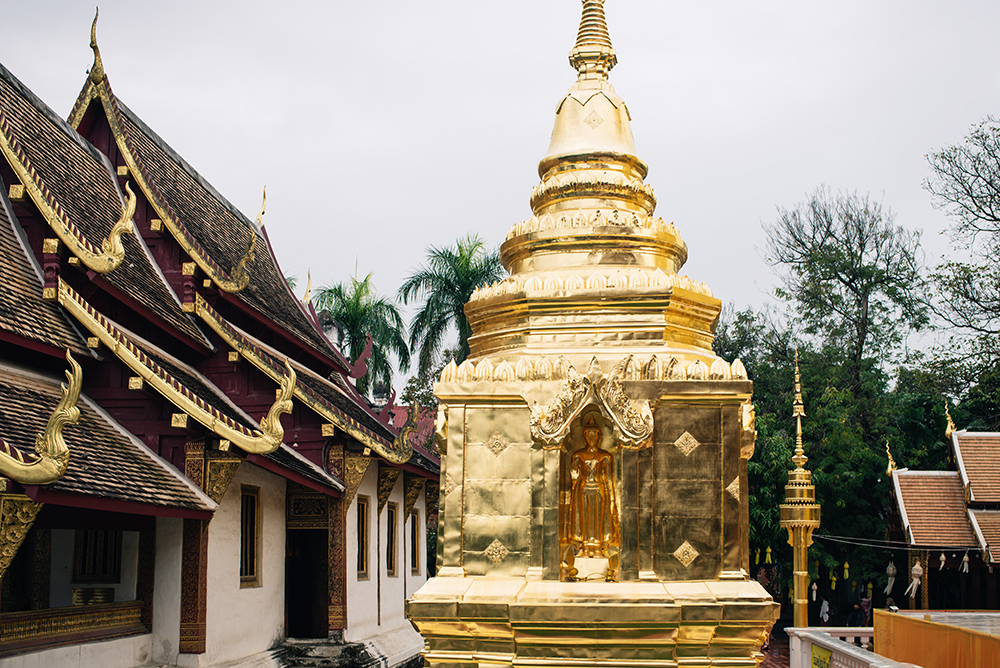 Wat Phra Singh golden temple Chiang Mai Thailand.