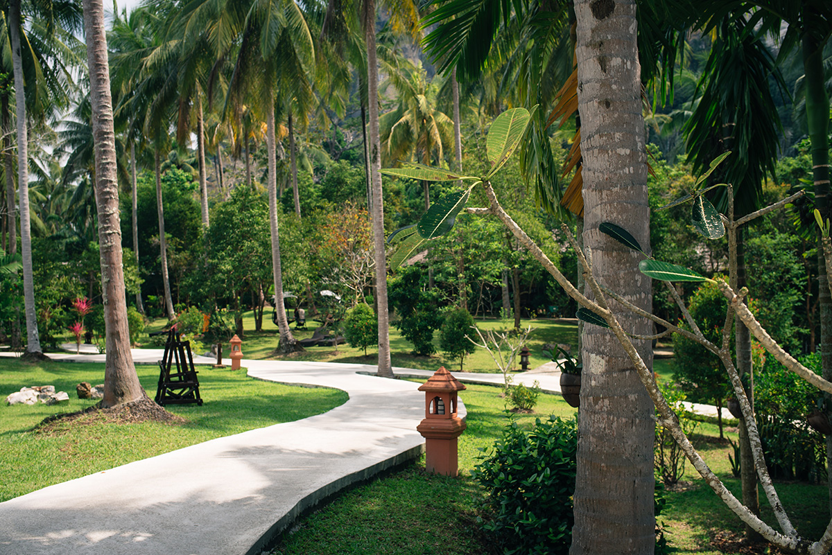 Ban Sainai Resort garden Ao Nang Krabi Thailand