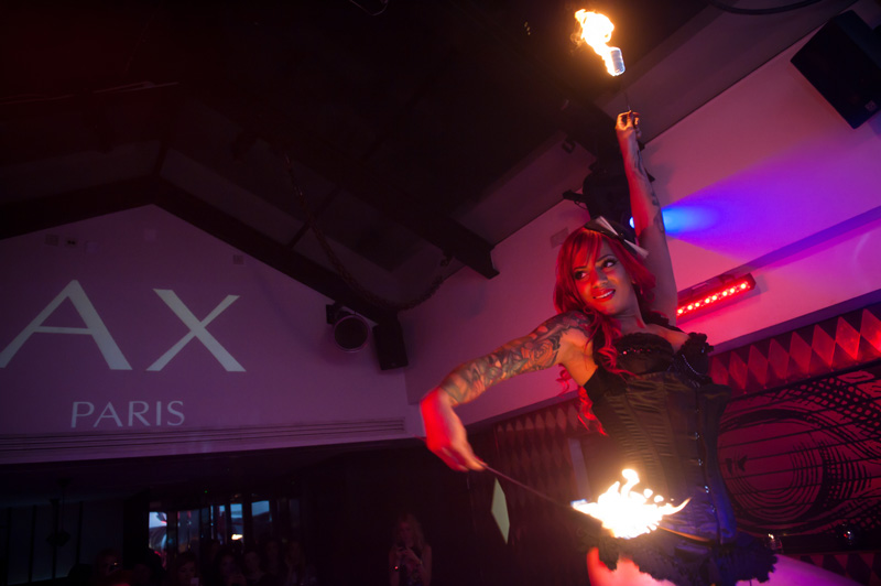 AX Paris & E-Tail Webstores Blogger Party Event at Circus Covent Garden, Performance, Fire, Dancing, Girls