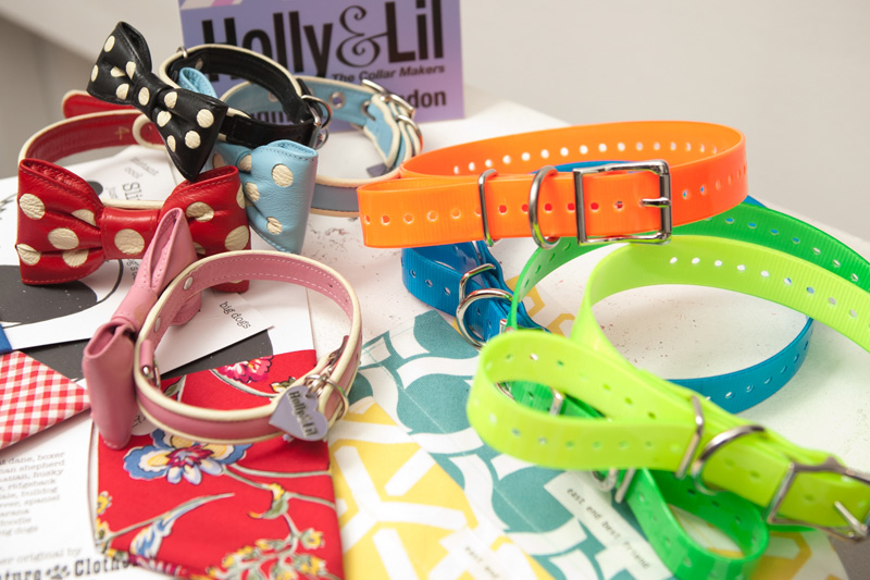 PetsPyjamas Fashion Blogger Puppy Dog Party, Holly & Lil collars, Cute, Bow, Flourescent, Neon, Scarft, Bandana