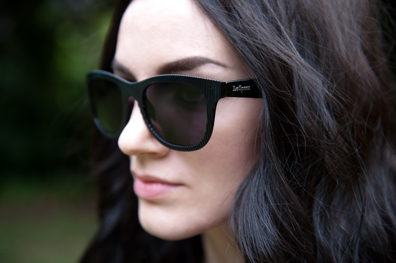 Fashion blogger Stephanie Brown FAIIINT wearing Le Specs 'Revolver' Sunglasses from Sunglasses Shop