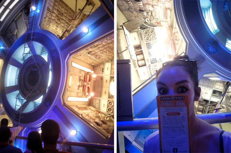 Epcot Epcot, Disney, Walt Disney, Disneyland, Florida, Disney World, Mission Space, Inside, Space Station, Gravity Wheel, Sci-Fi