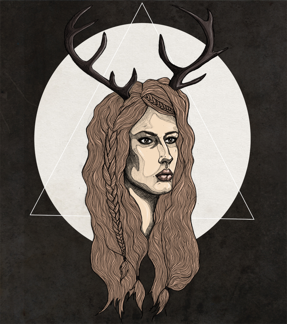FAIIINT Fawn Illustration Fashion, Illustration, Antlers, Antler, Girl, Woman, Model, Fawn, Deer, FAIIINT