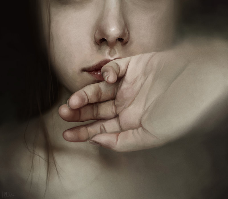 Isabella Morawetz 'Isolation' Isabella Morawetz, Painting, Digital, Photoshop, Portrait, Hand, Girl, Dark, Haunting, Isolation
