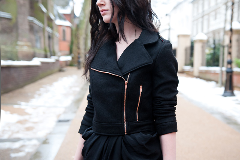 FAIIINT, Outfit, Minkpink, Melody, Biker, Jacket, Wool, MeeMee, MeeMee.com, Allsaints, Draped, Silk, Dress,
