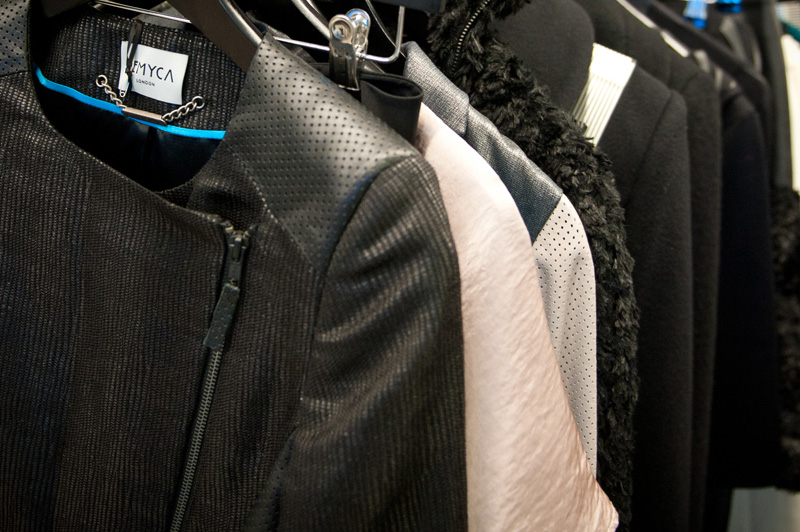 Hemyca Atelier Event RBS London Hemyca, Clothing, Leather, Jacket, Dress, Texture, Fur, Sheer, Black, White, Designer, Independent, Handmade, ss 13, 2013, London, Collection