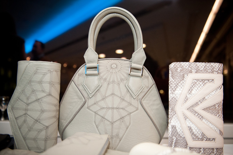 Bracher Emden Hemyca Atelier Event RBS London Bracher Emden, Bags, Clutch, White, Grey, Snake, Skin, Handmade, Luxury, Designer, Sci Fi, Unique, Hemyca, Event, London, RBS, Geometric, Print,